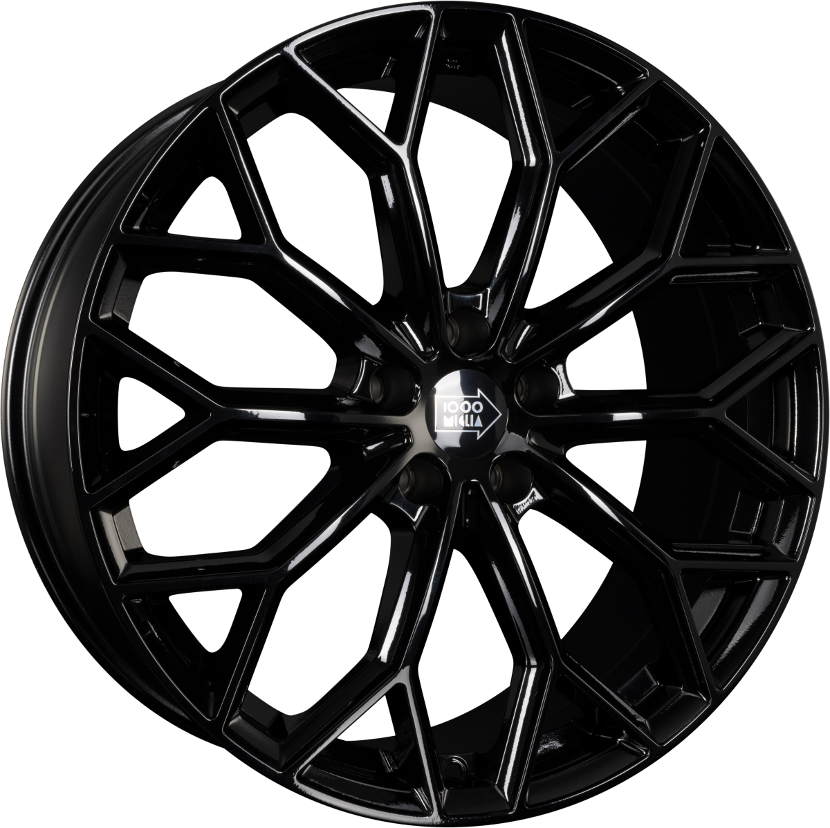 1000 Miglia MM1030 gloss black Alufelge 8.5x20 Zoll ET35 LK 5x112 ML66.5 – Bild 4