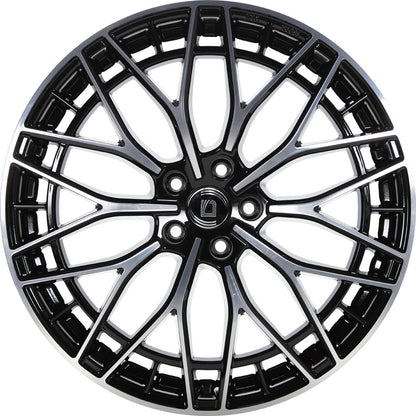 1000 Miglia Aero Power gloss black polished 8x20 ET30 - LK5/112 ML66.5
