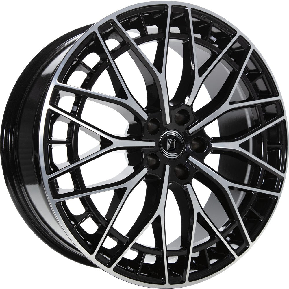 1000 Miglia Aero Power gloss black polished 8x20 ET35 - LK5/112 ML66.5