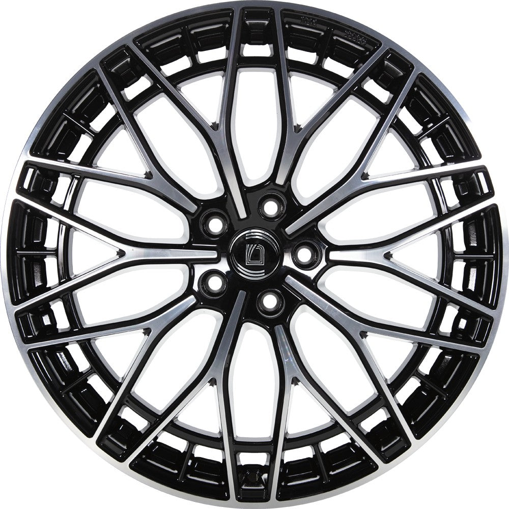 1000 Miglia Aero Power gloss black polished 9x20 ET45 - LK5/112 ML66.5