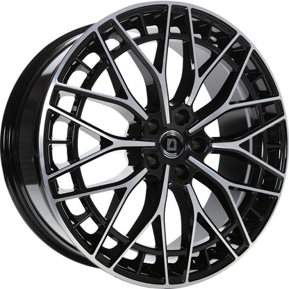 1000 Miglia Aero Power gloss black polished 8x19 ET30 - LK5/112 ML66.5
