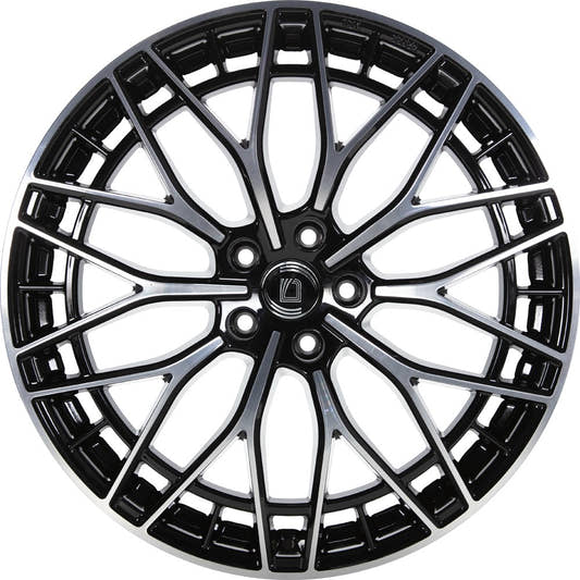 1000 Miglia Aero Power gloss black polished 8x19 ET30 - LK5/112 ML66.5