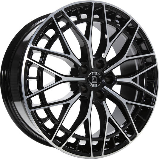 1000 Miglia Aero Power gloss black polished 8x19 ET45 - LK5/112 ML66.5