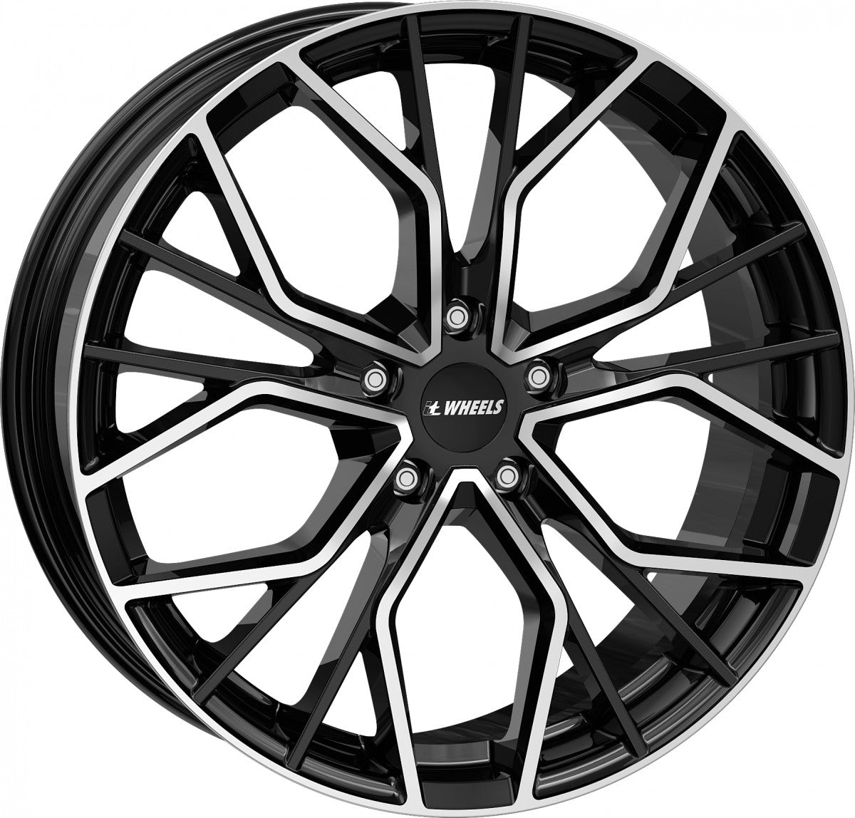 itWheels Tiara gloss black polished Alufelge 8x18 Zoll ET30 LK 5x112 ML66.5