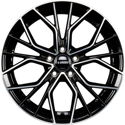 itWheels Tiara Glanzschwarz Poliert Alufelge 8x19 Zoll ET30 LK 5x112 ML66.6