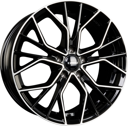 itWheels Tiara Glanzschwarz Poliert Alufelge 8x19 Zoll ET30 LK 5x112 ML66.6 – Bild 2