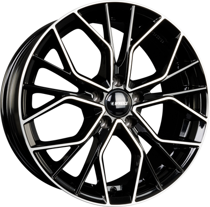 itWheels Tiara Glanzschwarz Poliert Alufelge 8x19 Zoll ET30 LK 5x112 ML66.6 – Bild 2
