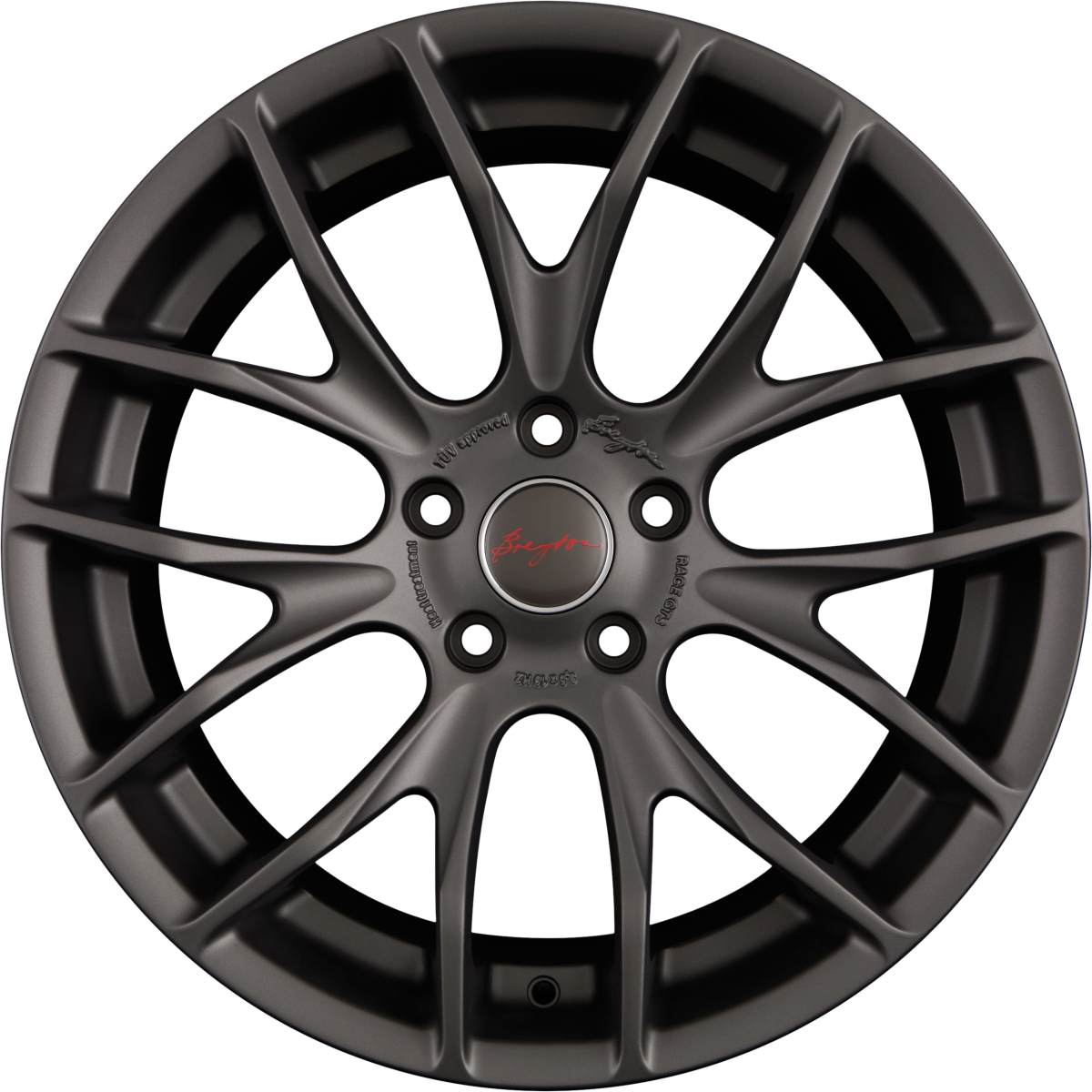 Breyton Race GTS Matt Gun Alufelge 8.5x20 Zoll ET24 LK 5x112 ML66.6