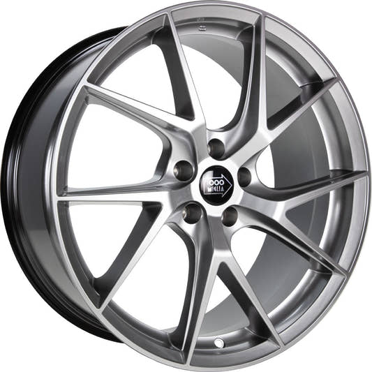1000 Miglia MM1012 silver 8.5x19 ET35 - LK5/112 ML66.5