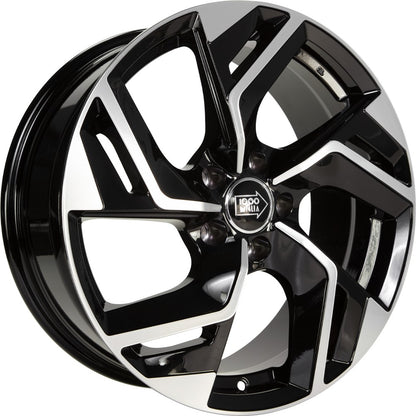 1000 Miglia MM1031 gloss black polished 7x17 ET42 - LK5/112 ML66.5