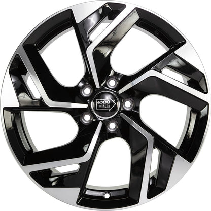 1000 Miglia MM1031 gloss black polished 7x17 ET42 - LK5/112 ML66.5