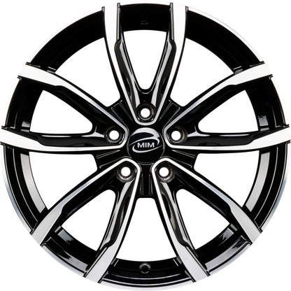 MIM EVO001 Black Mirror Alufelge 7x17 Zoll ET40 LK 5x108 ML73.1