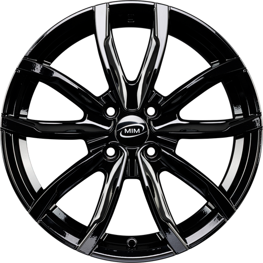 MIM EVO001 Black Glossy Alufelge 7x17 Zoll ET35 LK 4x98 ML58.1
