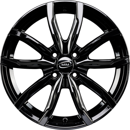 MIM EVO001 Black Glossy Alufelge 7x17 Zoll ET35 LK 4x98 ML58.1