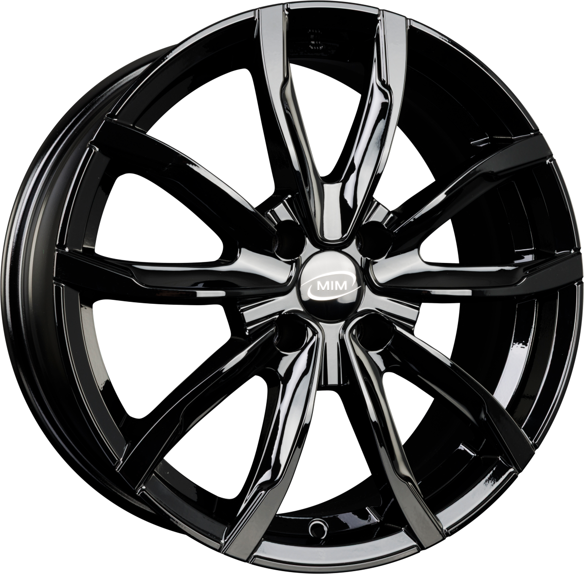 MIM EVO001 Black Glossy Alufelge 7x17 Zoll ET35 LK 4x98 ML58.1 – Bild 2