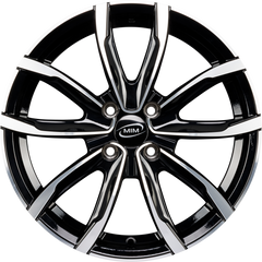 MIM EVO001 Black Mirror Alufelge 7x17 Zoll ET35 LK 4x98 ML58.1