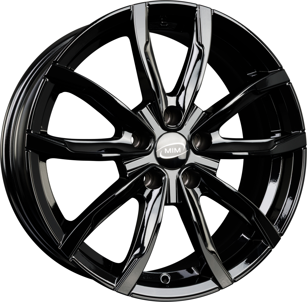 MIM EVO001 Black Glossy Alufelge 6.5x16 Zoll ET35 LK 5x112 ML66.6 – Bild 2