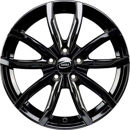 MIM EVO001 Black Glossy Alufelge 6.5x16 Zoll ET35 LK 5x110 ML65.1