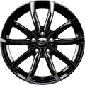 MIM EVO001 Black Glossy Alufelge 6.5x16 Zoll ET40 LK 5x114.3 ML73.1