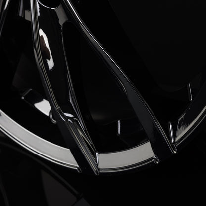 MIM EVO001 Black Glossy Alufelge 6.5x16 Zoll ET40 LK 5x114.3 ML73.1 – Bild 4