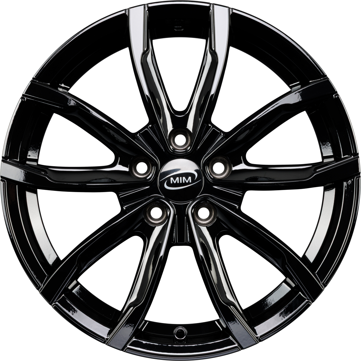 MIM EVO001 Black Glossy Alufelge 6.5x16 Zoll ET40 LK 5x108 ML73.1