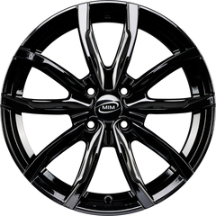MIM EVO001 Black Glossy Alufelge 6.5x16 Zoll ET35 LK 4x98 ML58.1