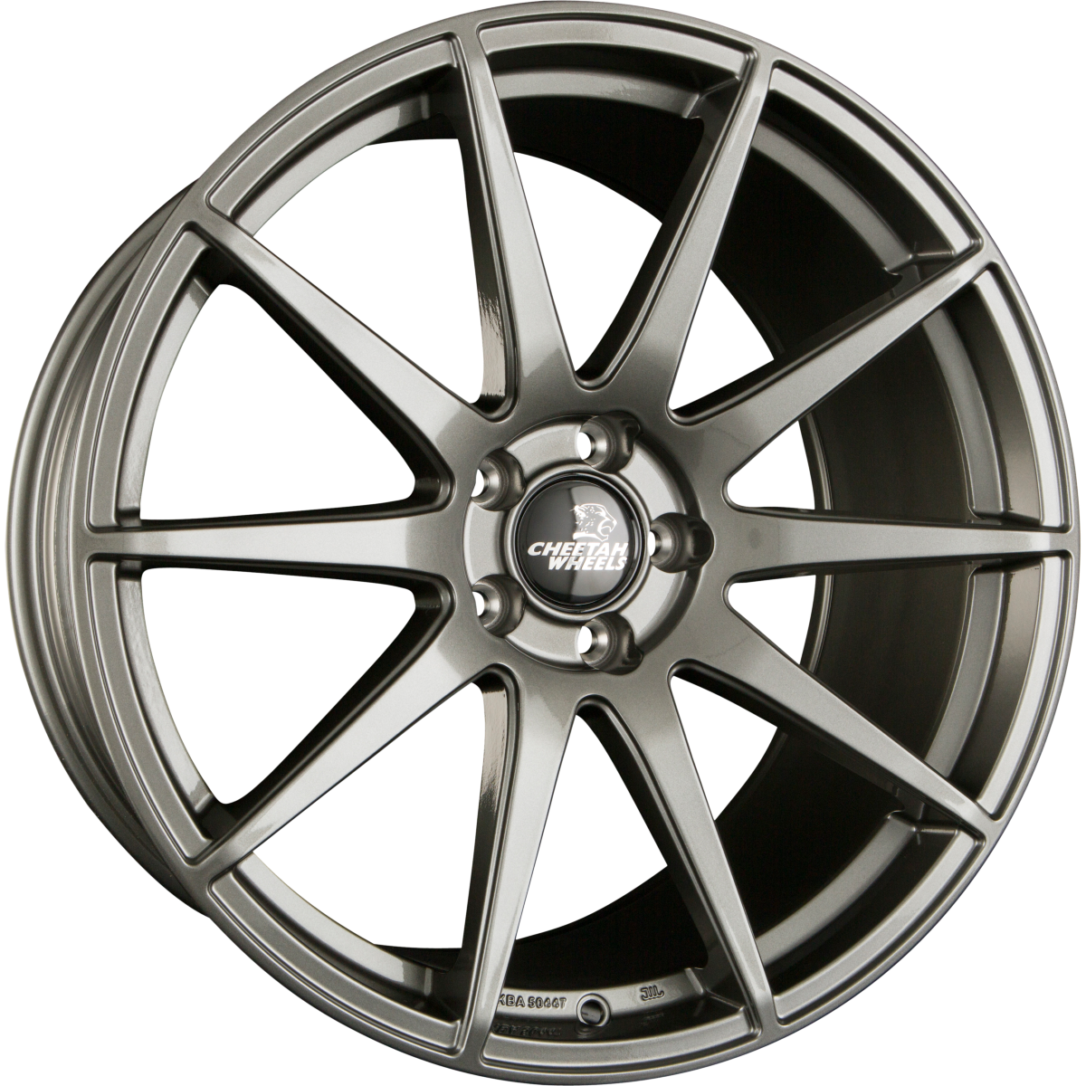 Cheetah Wheels CV.01 Titan Glossy Alufelge 8.5x19 Zoll ET21 LK 5x112 ML66.6 – Bild 2
