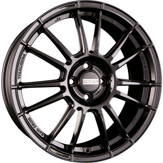 Fondmetal 9RR Glossy Black Alufelge 7.5x18 Zoll ET48 LK 5x114.3 ML75 – Bild 2