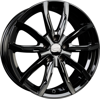 MIM EVO001 Black Glossy Alufelge 6x15 Zoll ET35 LK 5x100 ML60.1 – Bild 2