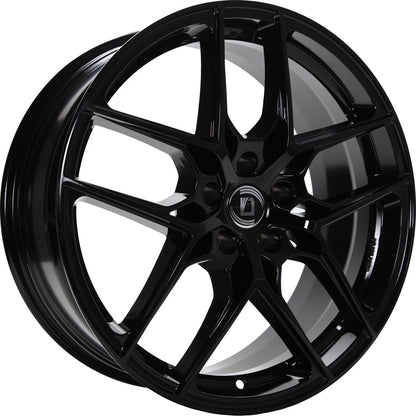 1000 Miglia MM1004 gloss black 8x19 ET30 - LK5/112 ML66.5