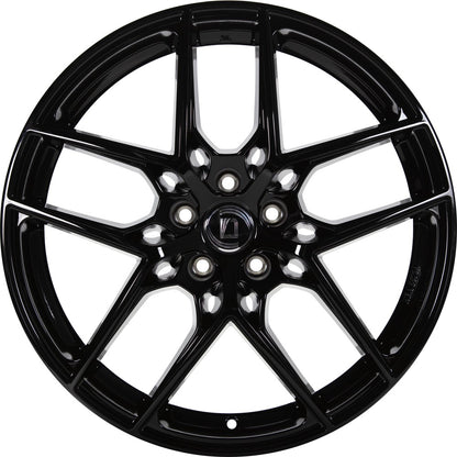 1000 Miglia MM1004 gloss black 8x19 ET30 - LK5/112 ML66.5