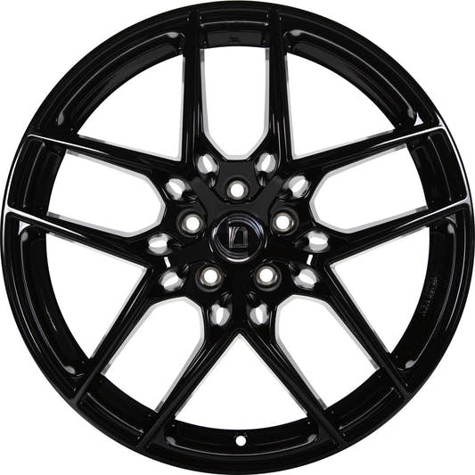 1000 Miglia MM1004 gloss black 8x19 ET45 - LK5/108 ML73.1