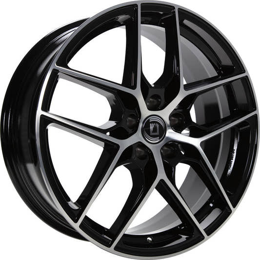 1000 Miglia MM1004 gloss black polished 8x19 ET33 - LK5/110 ML65.1