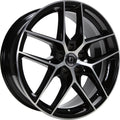 1000 Miglia MM1004 gloss black polished Alufelge 8x19 Zoll ET33 LK 5x110 ML65.1