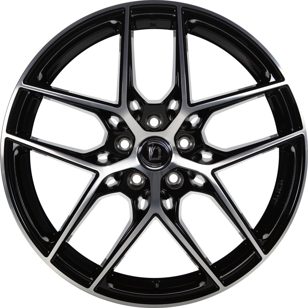 1000 Miglia MM1004 gloss black polished 8x19 ET33 - LK5/110 ML65.1