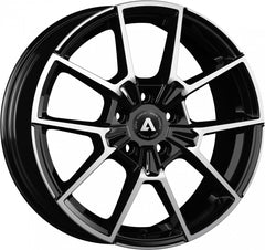 Akoni AK07 black polished Alufelge 8.5x18 Zoll ET36 LK 5x112 ML66.6