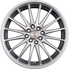 Team Dynamics Jet Glitter-Silver (8L) Alufelge 7x16 Zoll ET38 LK 4x98 ML73.1