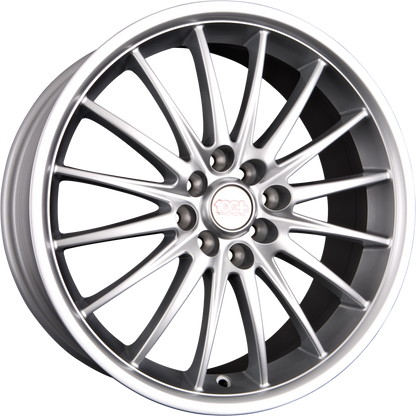 Team Dynamics Jet Glitter-Silver (8L) Alufelge 7x16 Zoll ET38 LK 4x98 ML73.1 – Bild 2