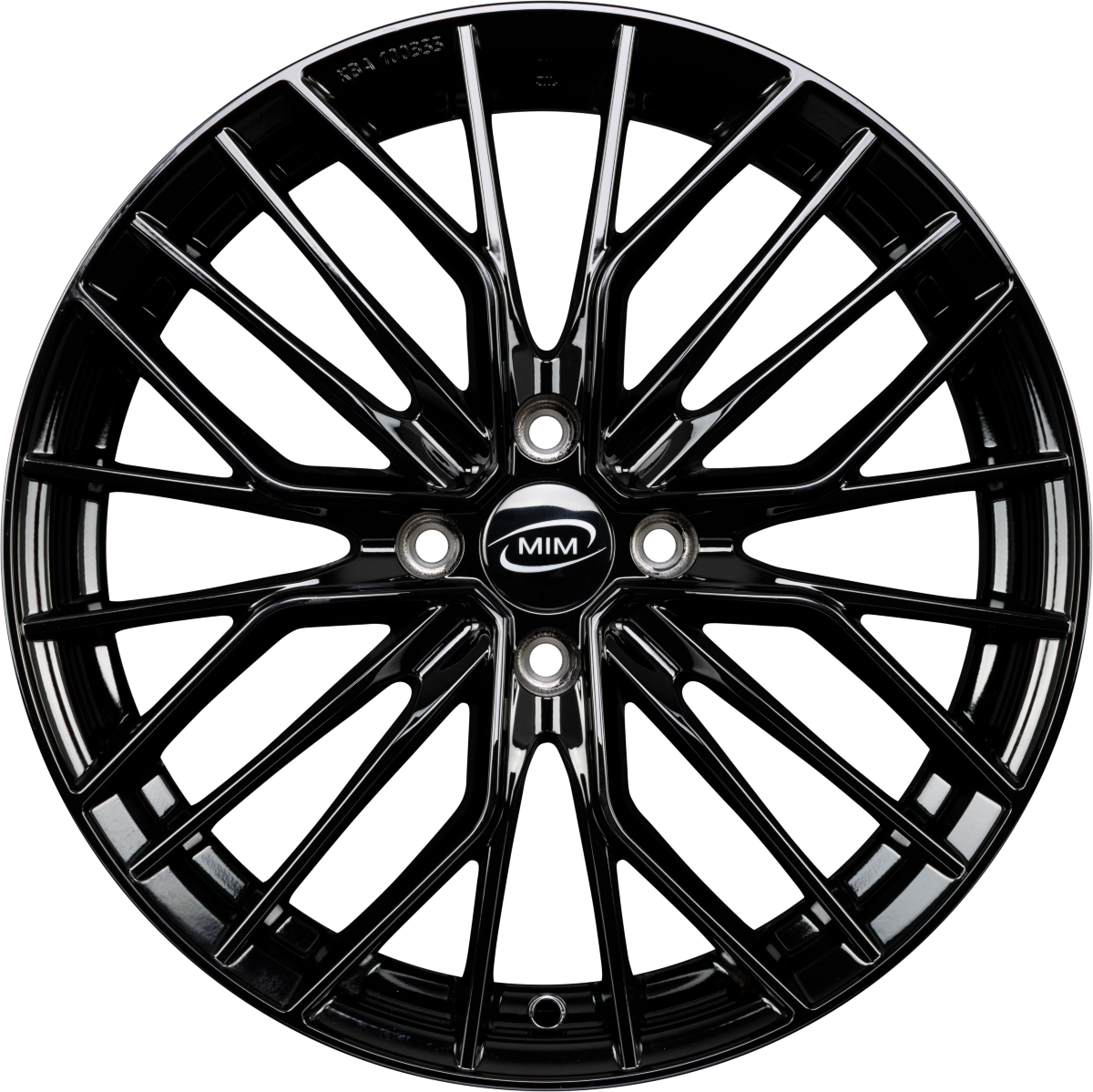 MIM ANKY4 Black Glossy Alufelge 7x17 Zoll ET31 LK 4x108 ML65.1
