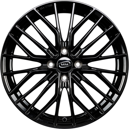 MIM ANKY4 Black Glossy Alufelge 7x17 Zoll ET31 LK 4x108 ML65.1