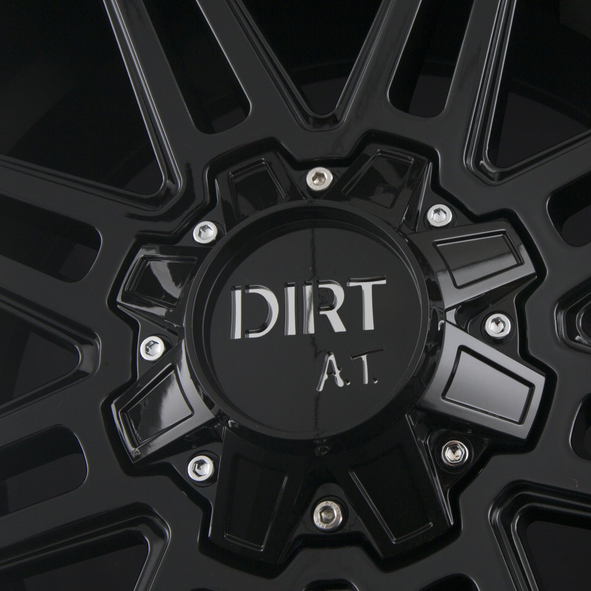 Dirt A.T. D88 Gloss Black Alufelge 10x22 Zoll ET-20 LK 5x127 ML78.1 – Bild 4