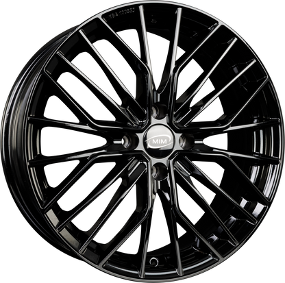 MIM ANKY4 Black Glossy Alufelge 7x17 Zoll ET44.5 LK 4x100 ML73.1 – Bild 2