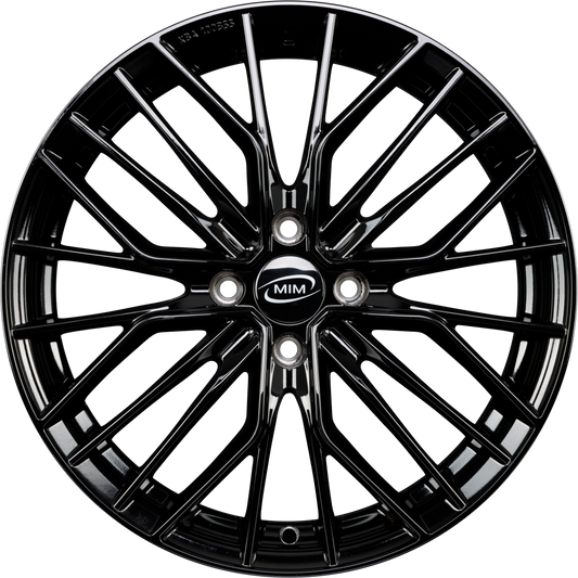 MIM ANKY4 Black Glossy Alufelge 6.5x16 Zoll ET30 LK 4x108 ML65.1
