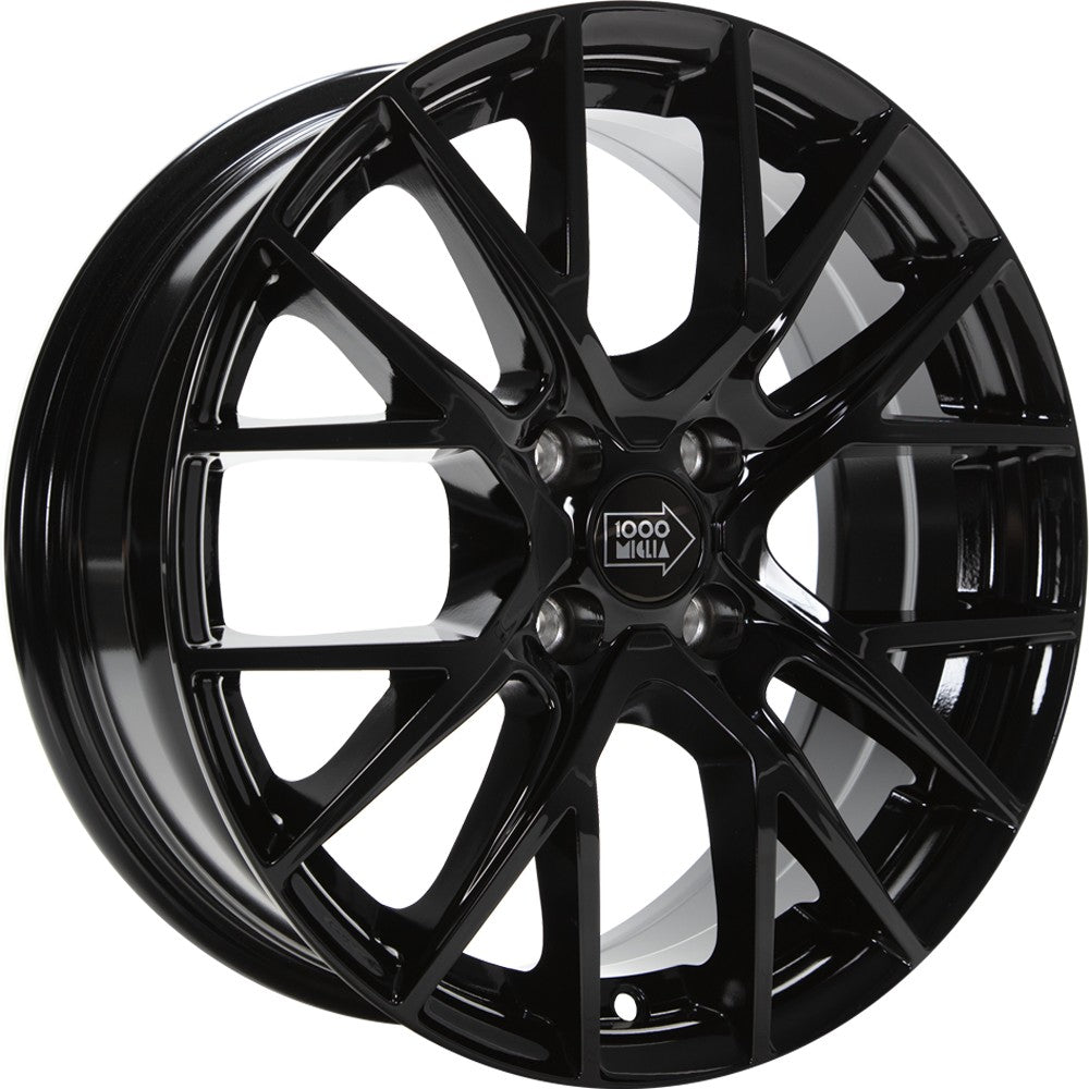 1000 Miglia MM10094 gloss black 6.5x16 ET35 - LK4/98 ML58.1