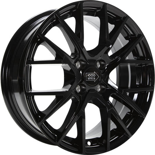 1000 Miglia MM10094 gloss black 6.5x16 ET40 - LK4/108 ML63.4