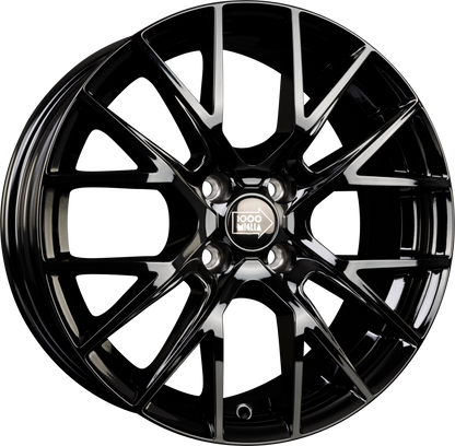 1000 Miglia MM1009 Gloss Black Alufelge 6.5x16 Zoll ET40 LK 4x100 ML72.2 – Bild 2