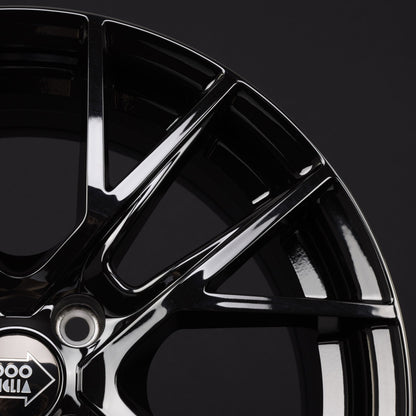 1000 Miglia MM1009 Gloss Black Alufelge 6.5x16 Zoll ET40 LK 4x100 ML72.2 – Bild 5