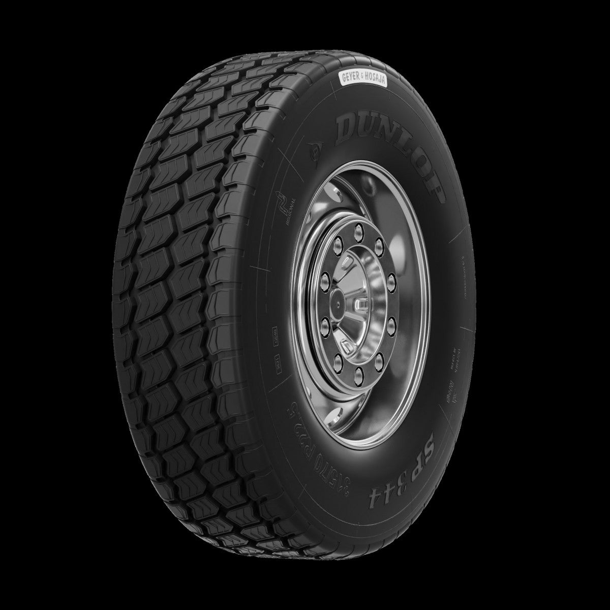 Sämm E-25 incl. FV-KK 1.RE (kaltrunderneuert) 385/65 R22.5 Sommer runderneuert