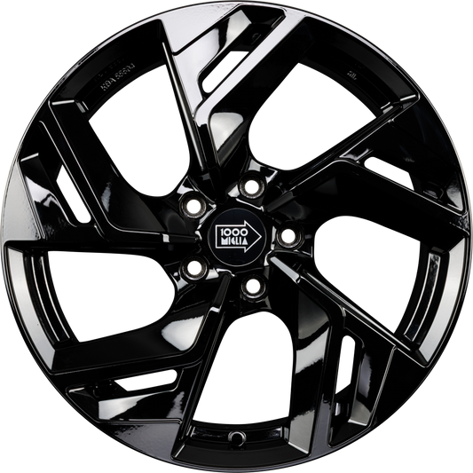 1000 Miglia MM1031 Gloss Black Alufelge 7.5x18 Zoll ET33 LK 5x108 ML73.1