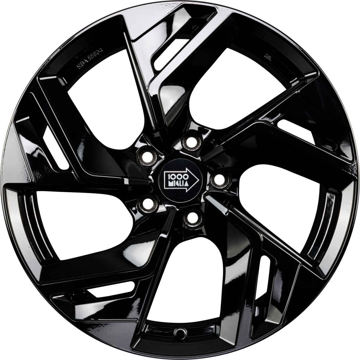 1000 Miglia MM1031 Gloss Black Alufelge 7.5x18 Zoll ET33 LK 5x108 ML73.1